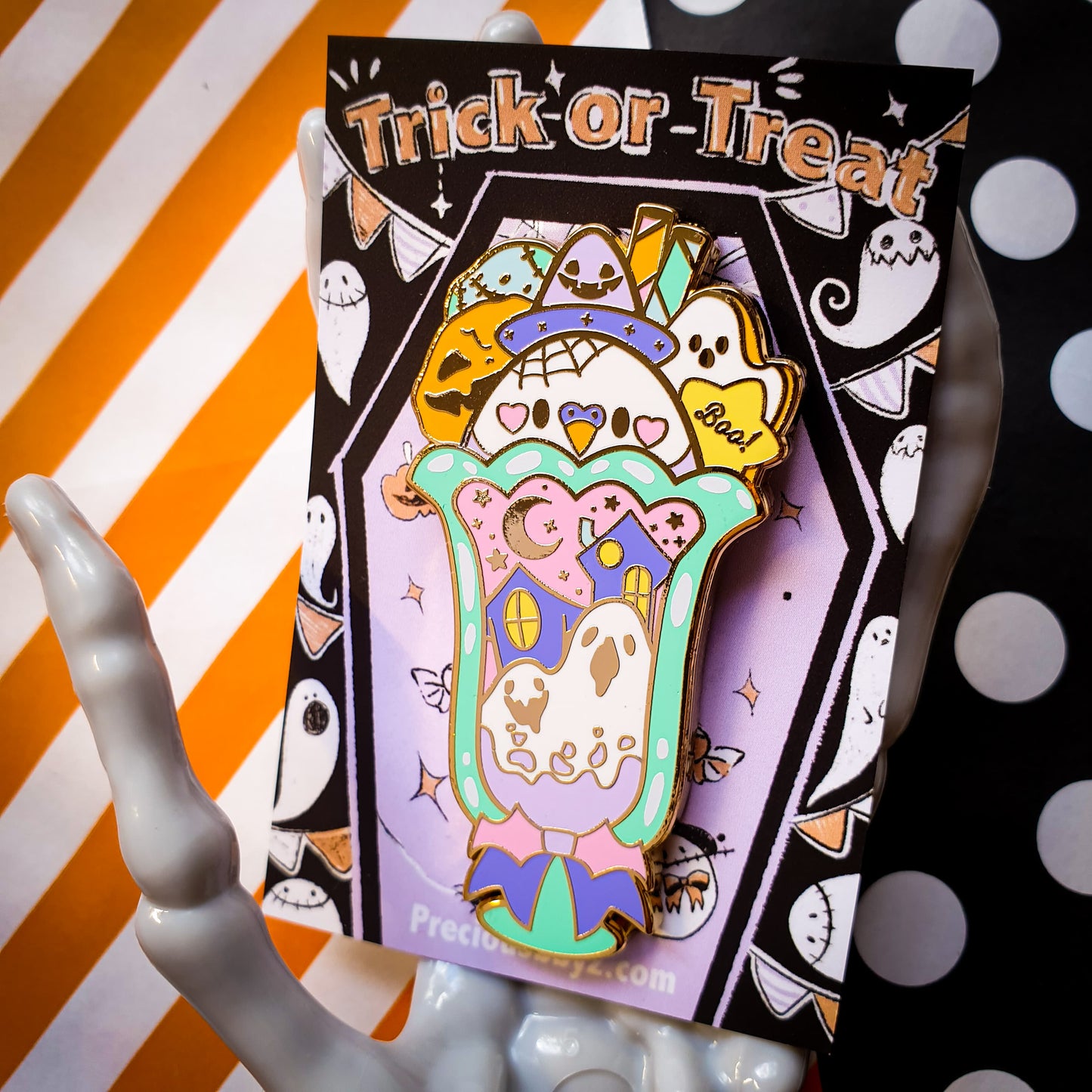 Birb's Tricky Parfait Hard Enamel Pin