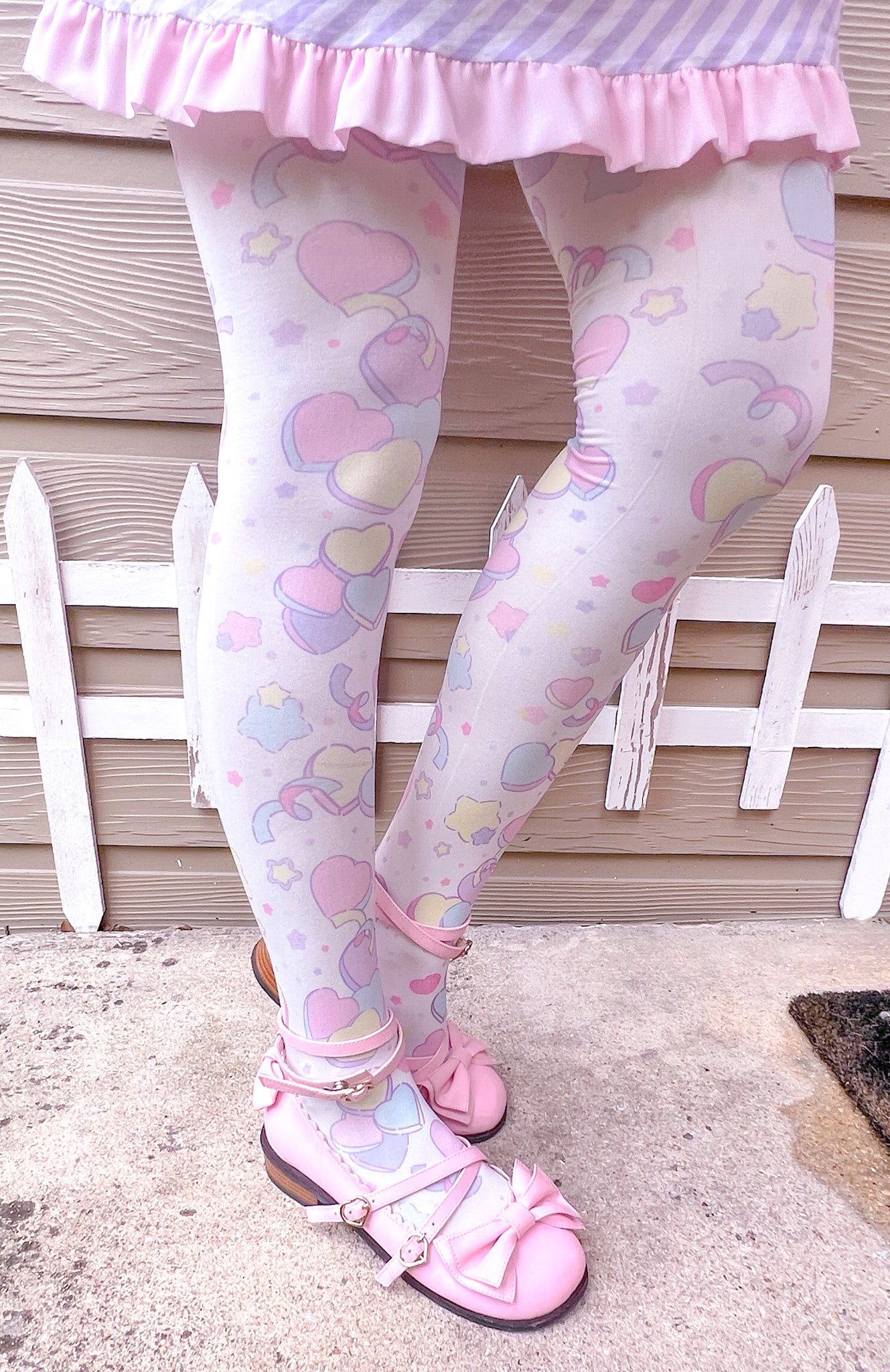 Conversation Confetti Hearts Stockings
