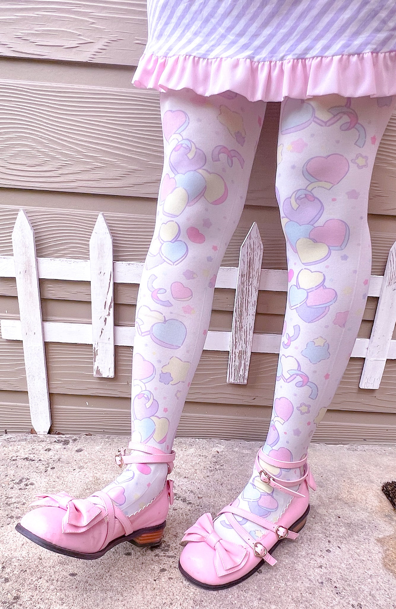 Conversation Confetti Hearts Stockings