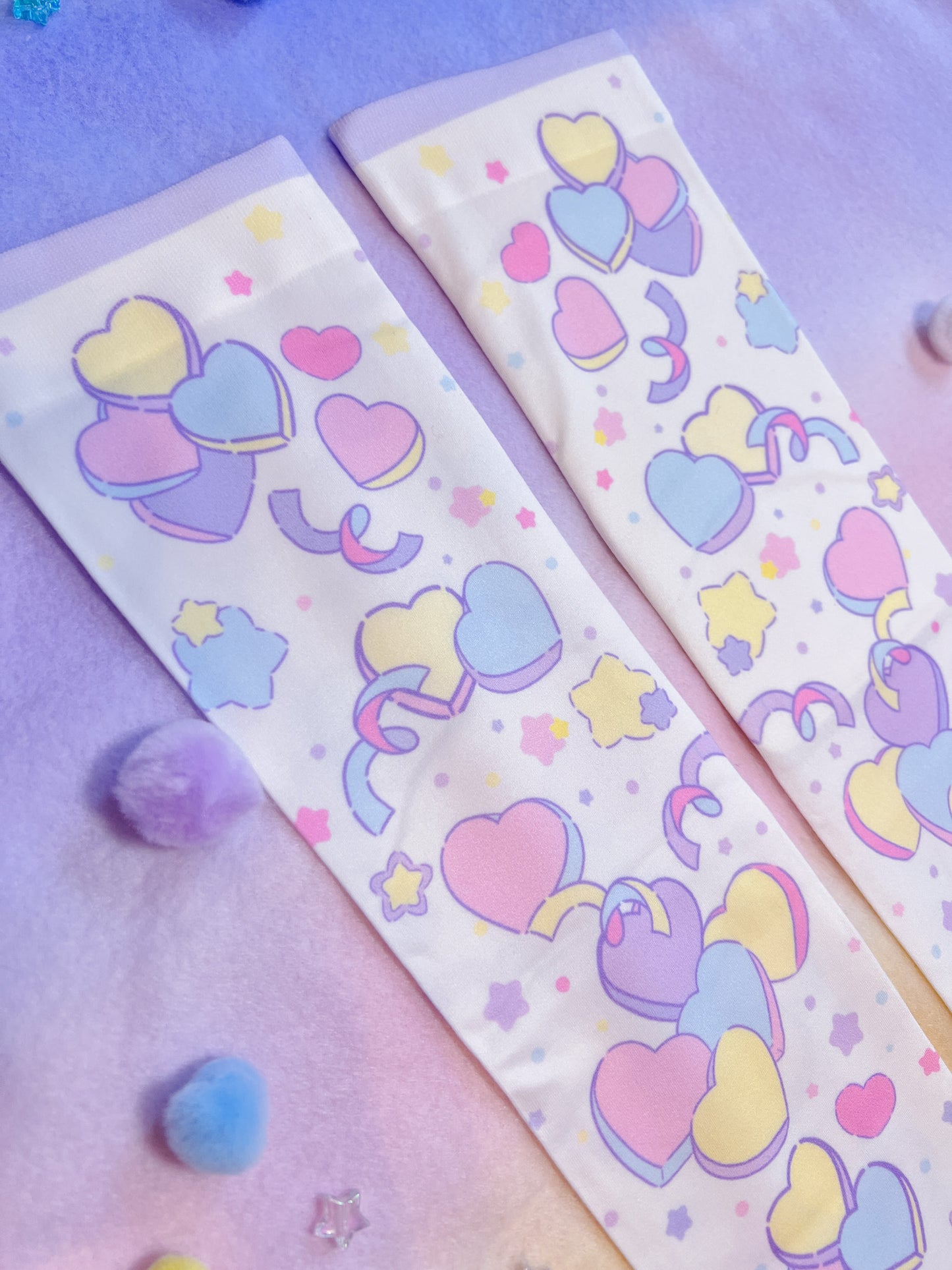 Conversation Confetti Hearts Stockings
