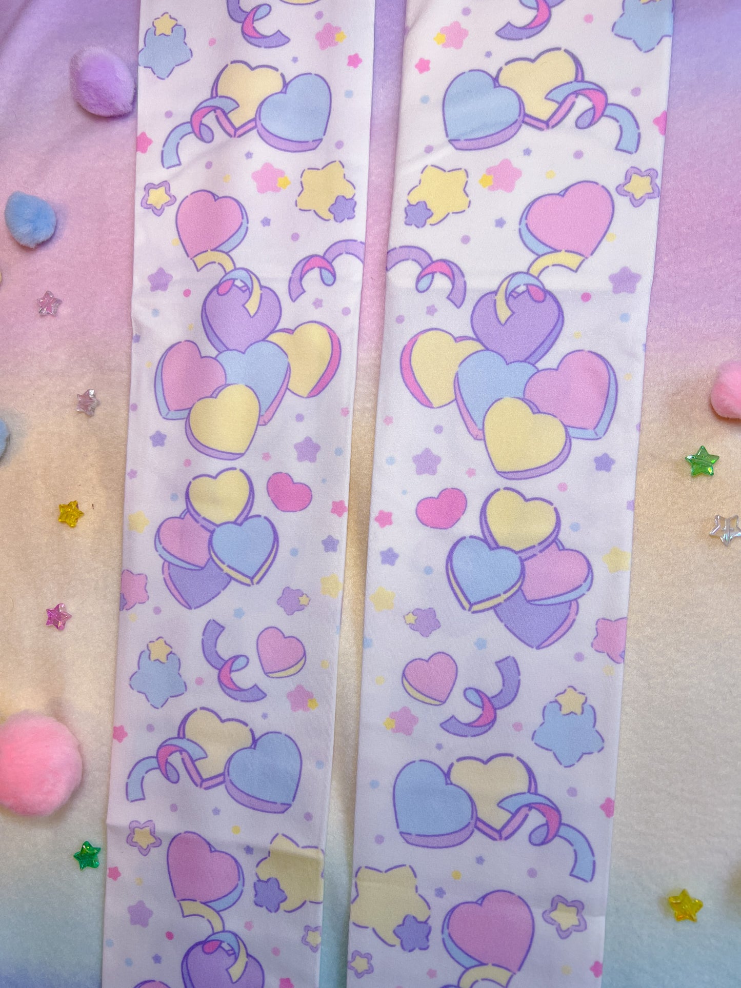 Conversation Confetti Hearts Stockings