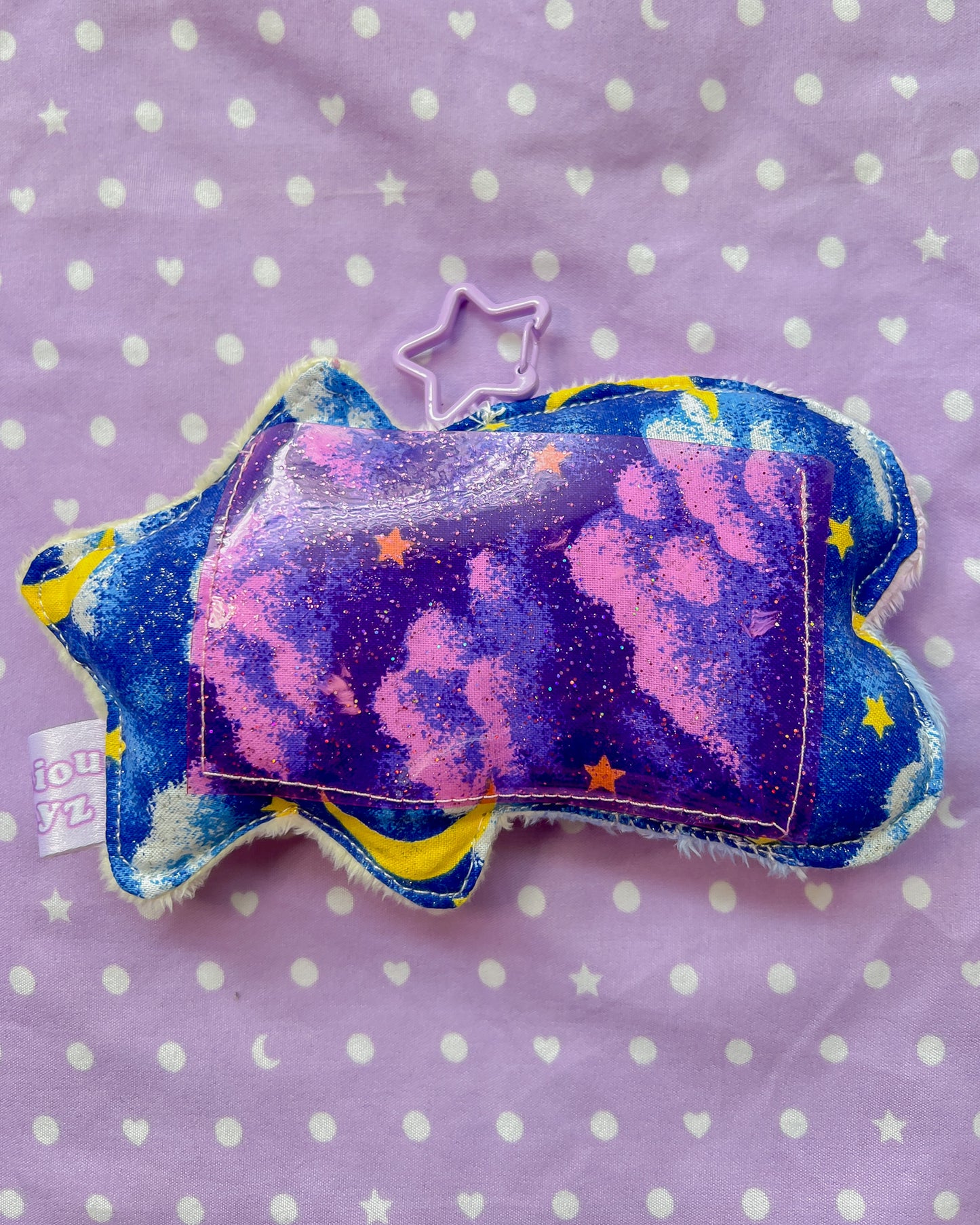 Shooting Star Minky Pass Case