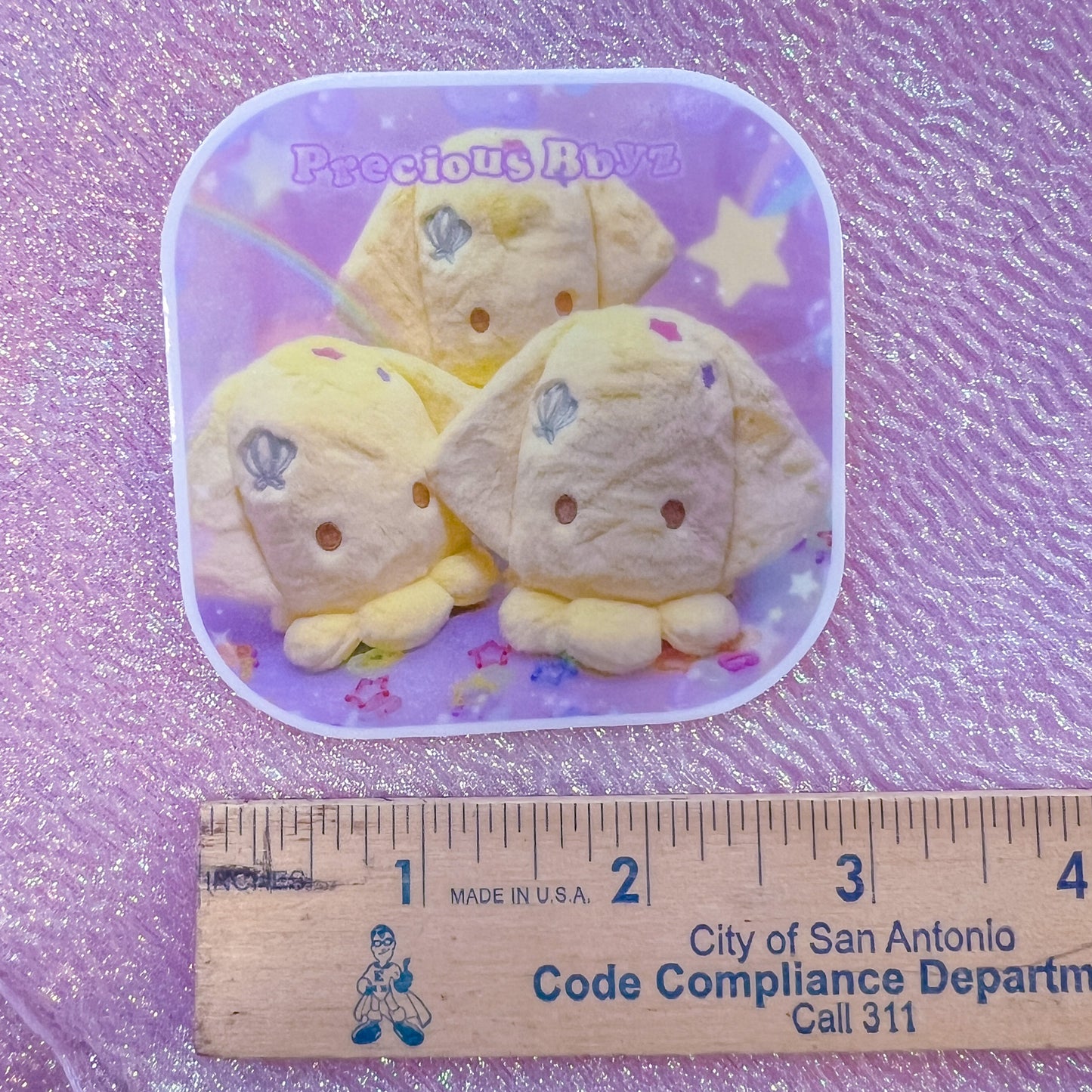 Yellow Squibs Sticker | 3 inch Glossy Vinyl Sticker