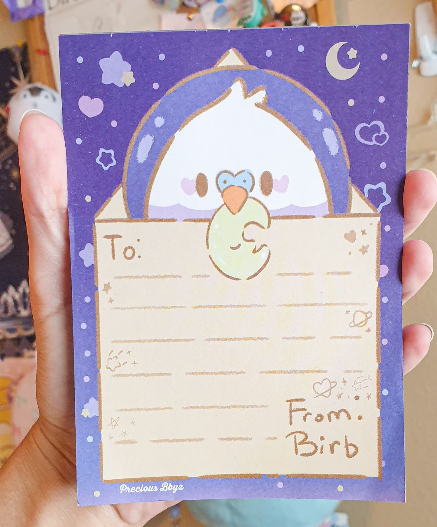 Astro Birb Letter 4x6 Memo Pad
