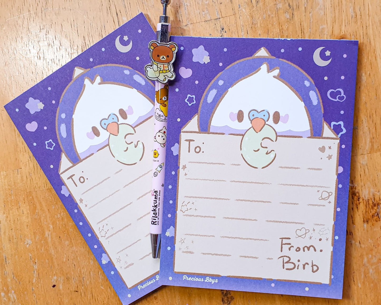 Astro Birb Letter 4x6 Memo Pad
