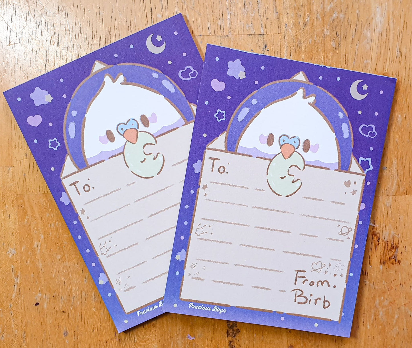 Astro Birb Letter 4x6 Memo Pad