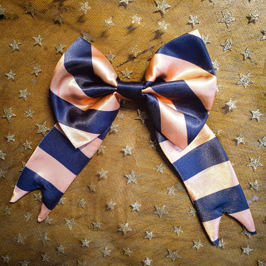 Detachable Black and Orange Bow Tie Pin Brooch | Individual listing for spooky bow tie brooches