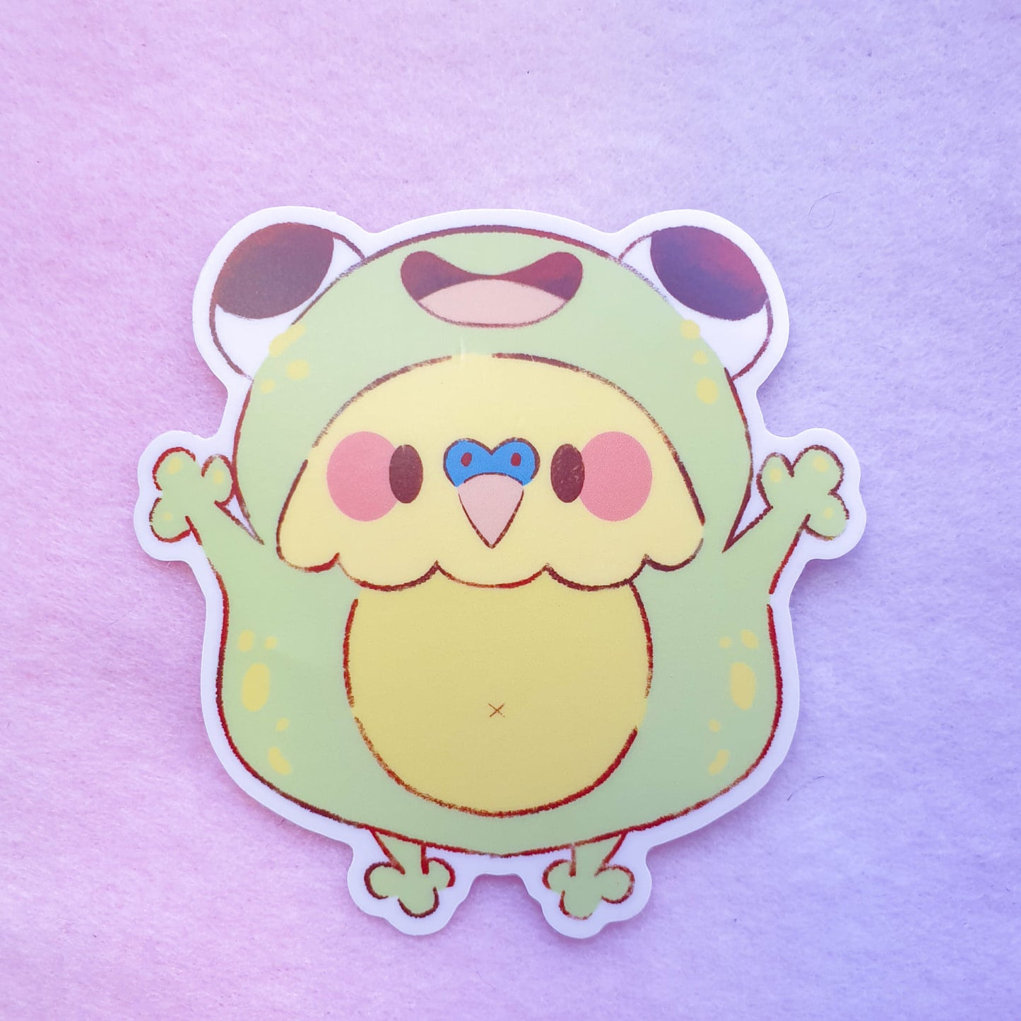 Froggo Birb Sticker | 3 inch Vinyl Sticker