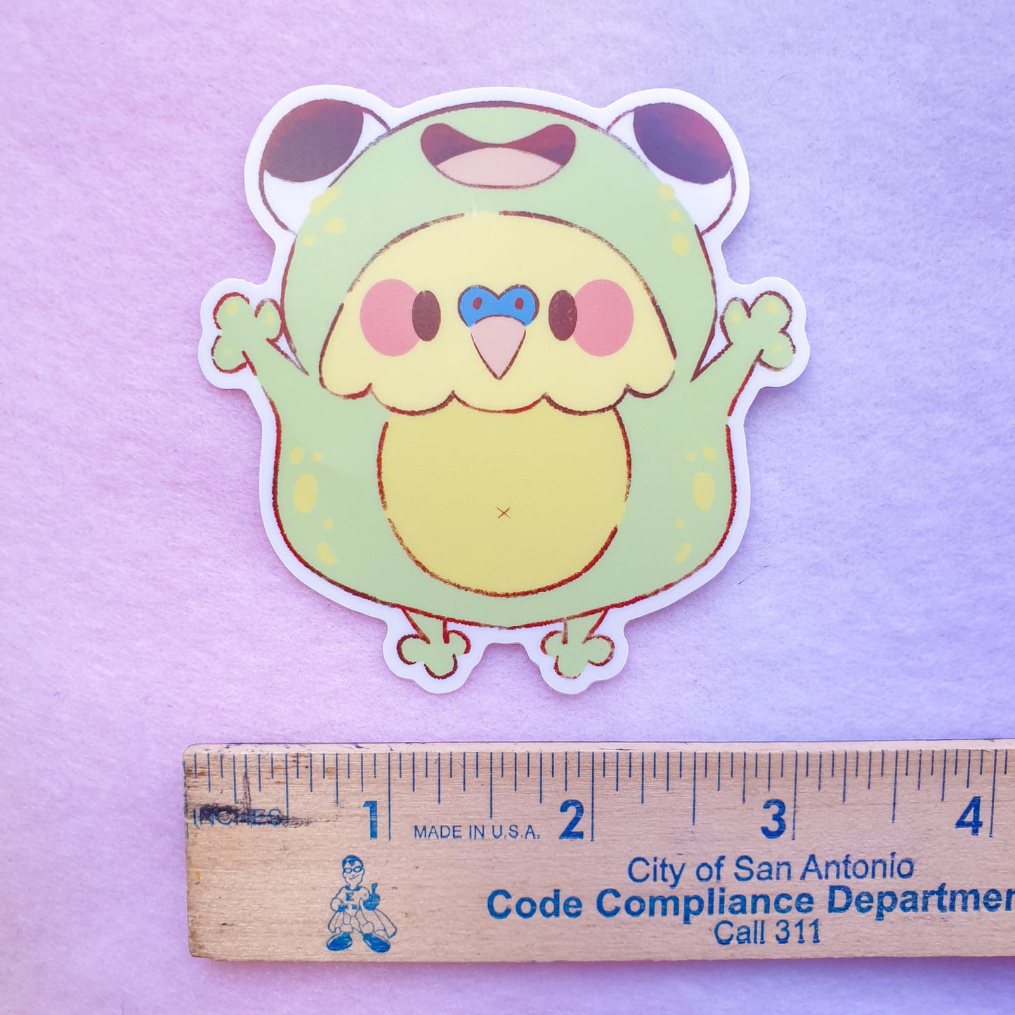 Froggo Birb Sticker | 3 inch Vinyl Sticker