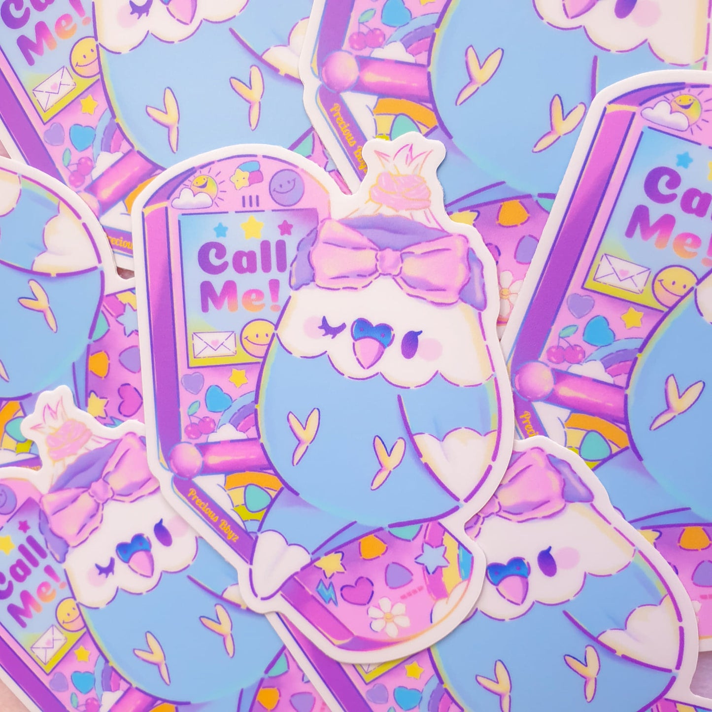 Y2Kall Me! Birb Sticker | 3 inch Vinyl Sticker