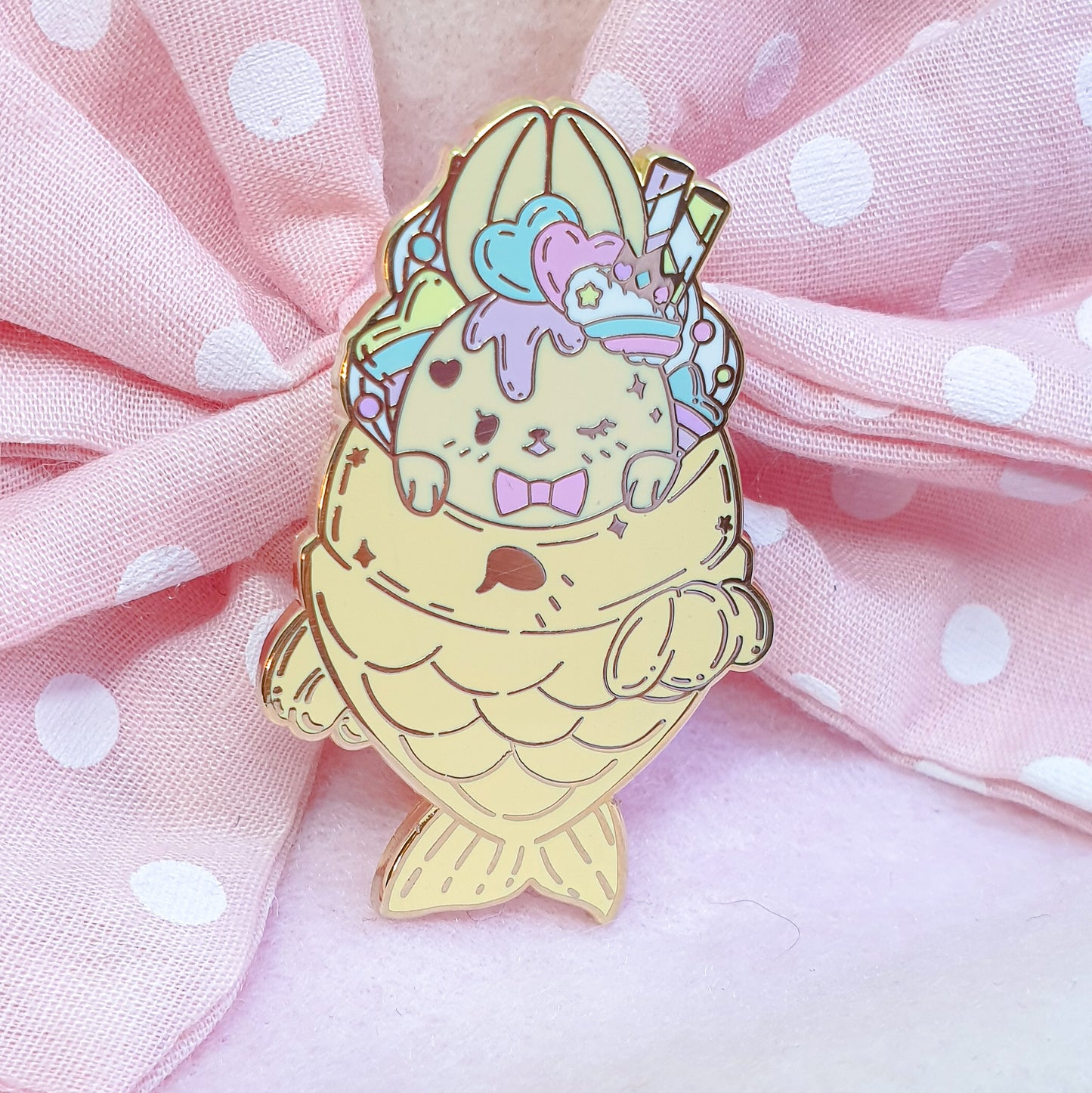 Taiyaki Parfait Party Hard Enamel Pin