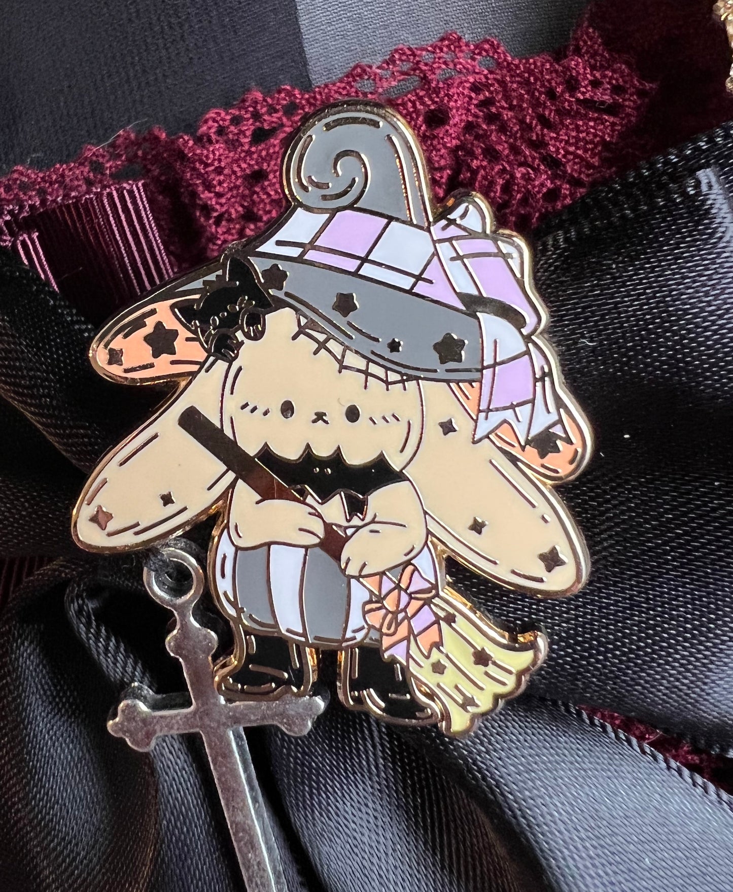 Witchy Bunny Enamel Pin