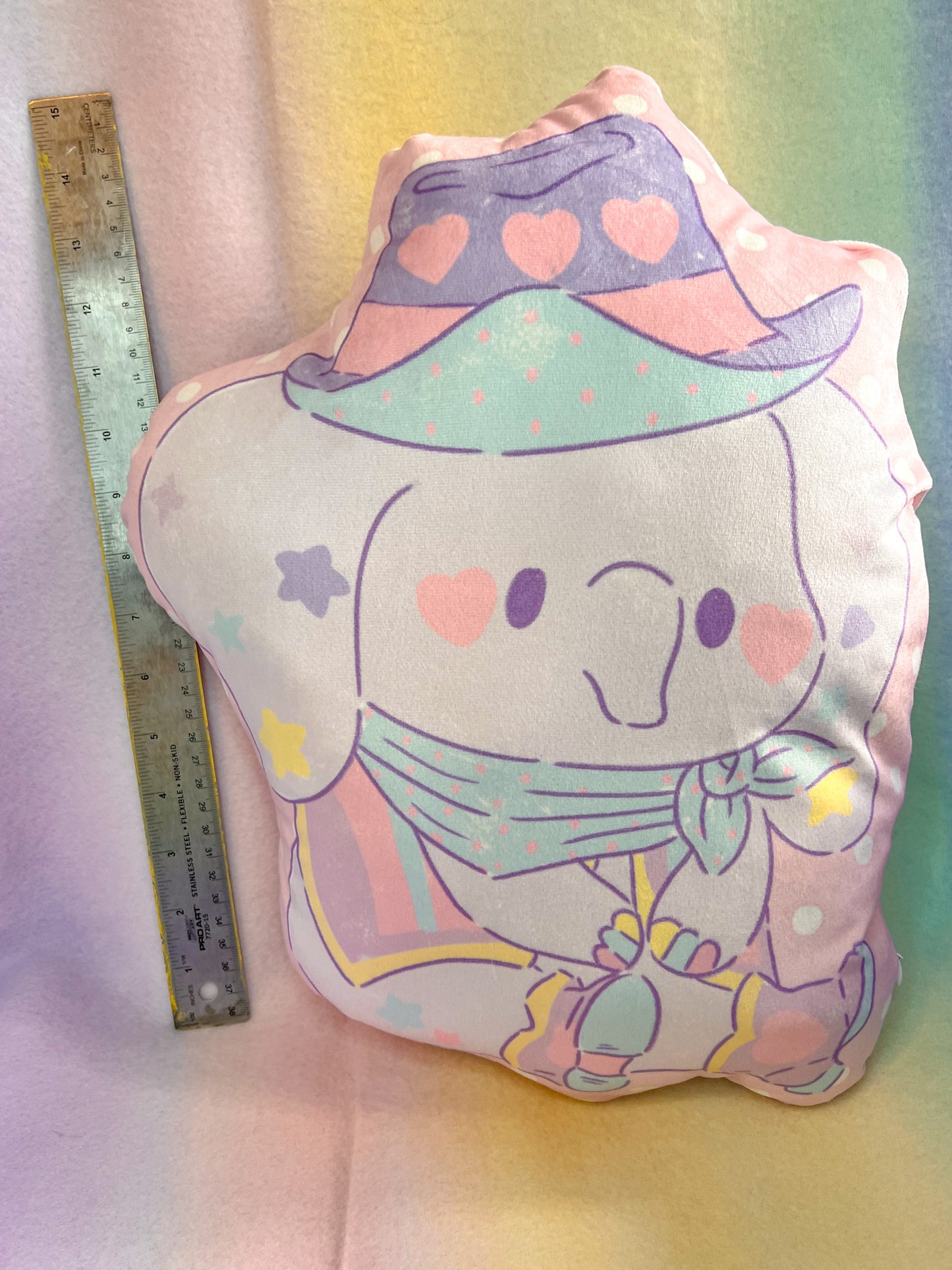 (Unstuffed) Cowpoke Elephant Throw Pillow