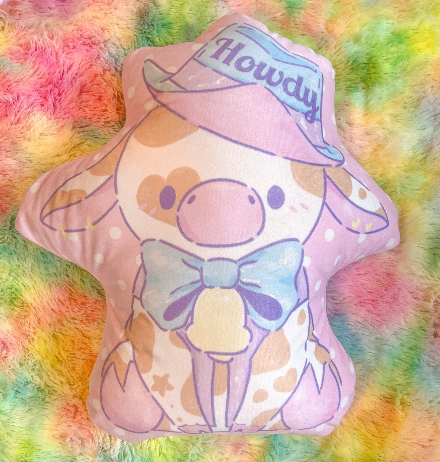 (Unstuffed) Howdy Cow Throw Pillow