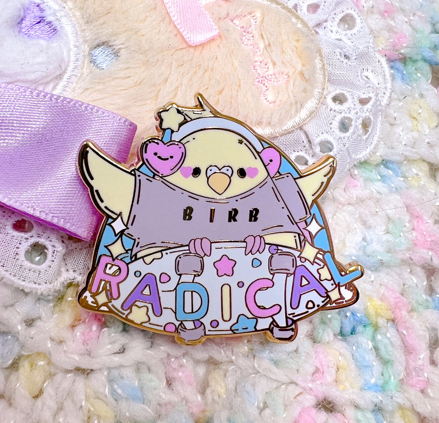 Radical Birb Kawaii Enamel Pin