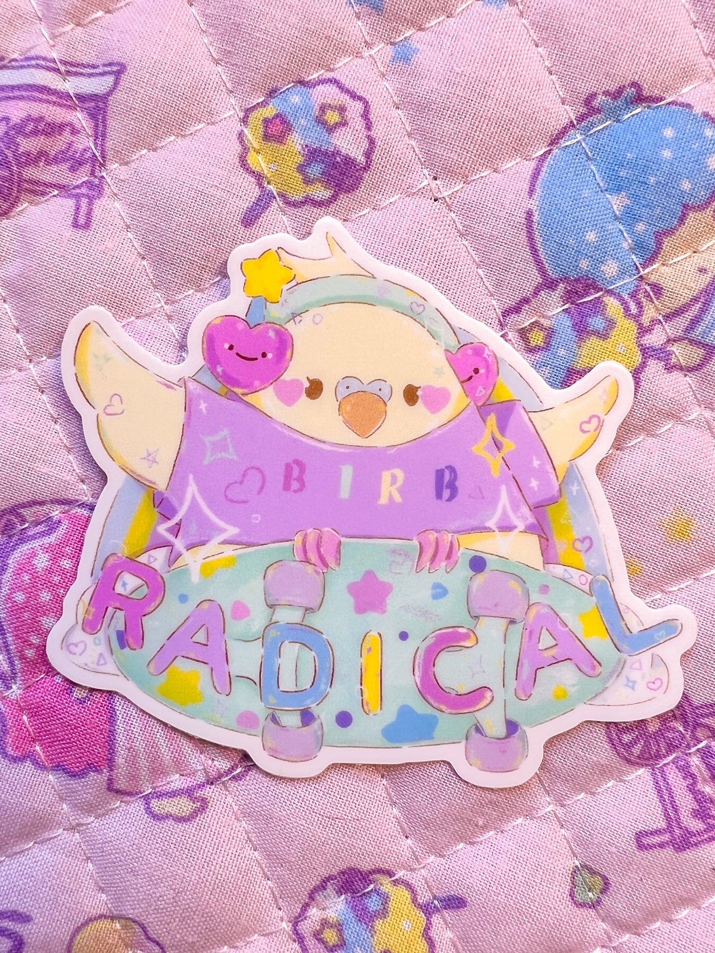 Radical Birb Sticker | 3 inch Vinyl Sticker