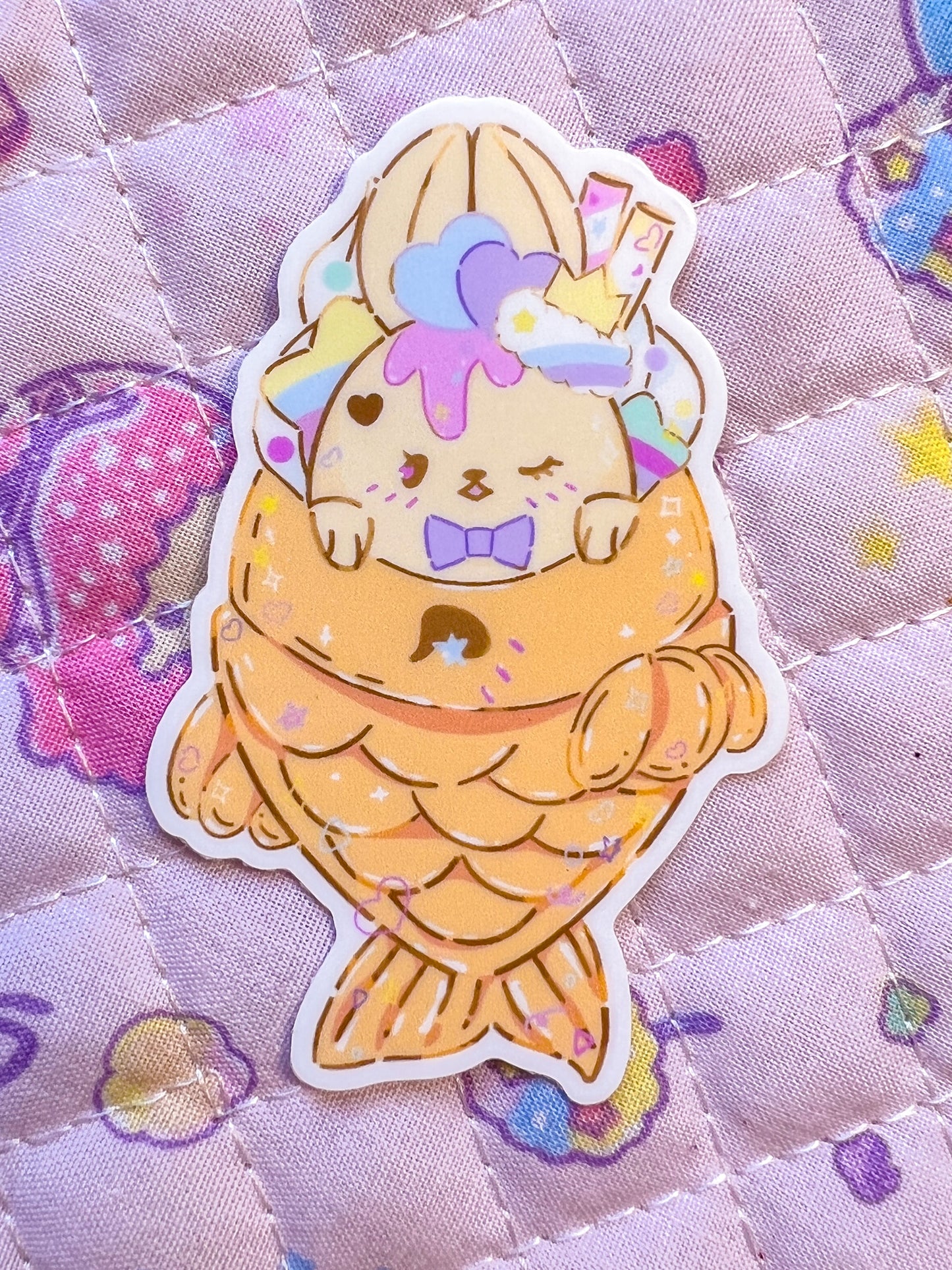 Bunny Taiyaki Sticker | 3 inch Vinyl Sticker