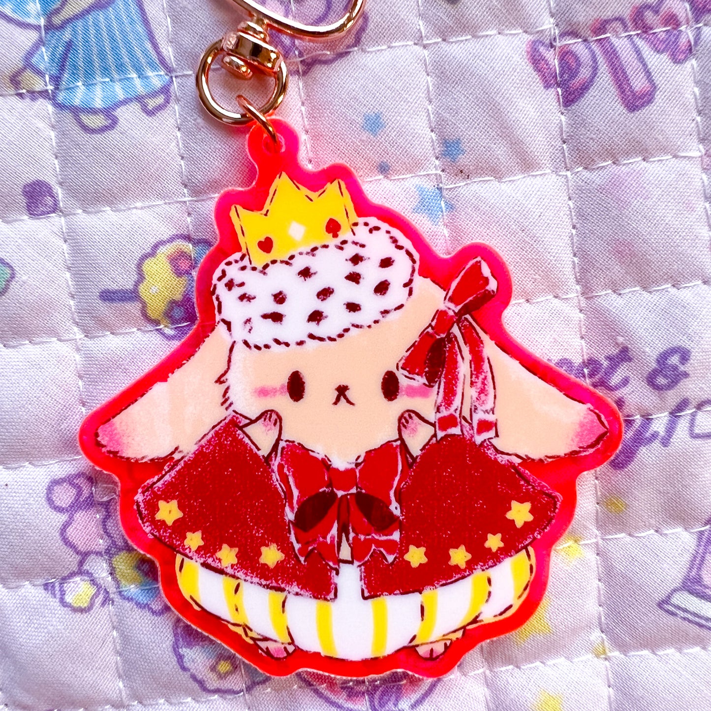 Bunny Prince Colorful Acrylic Key Chain