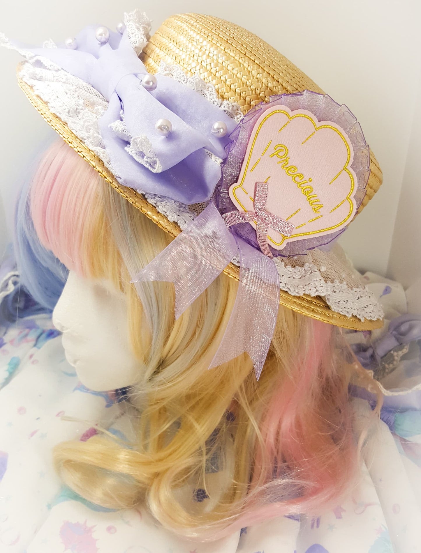 Precious Sea Shell Fabric Rosette