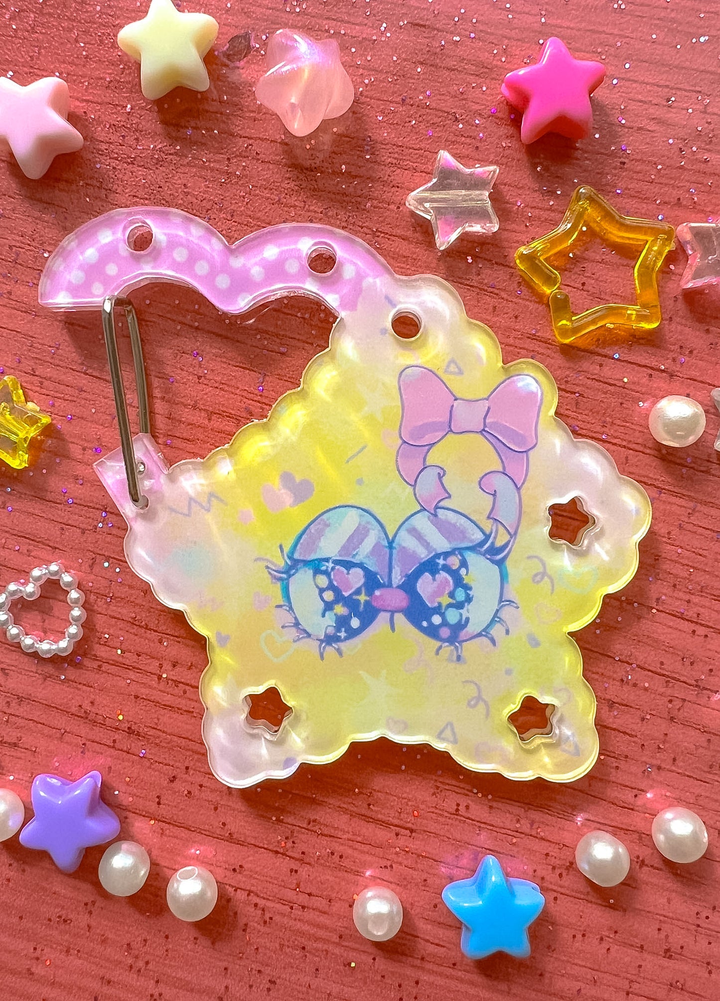 Cutie Star Carabiner Keychain