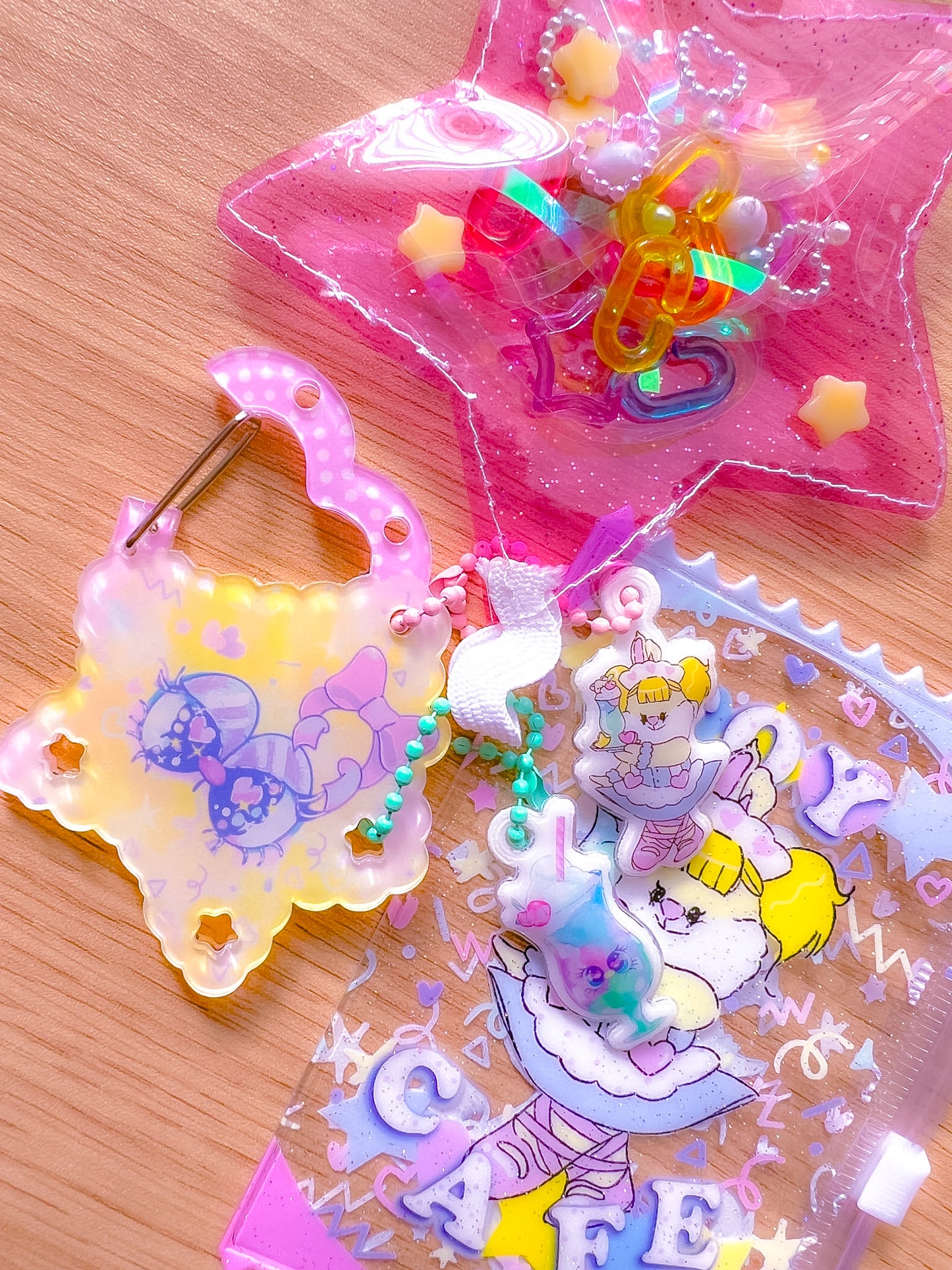 Cutie Star Carabiner Keychain