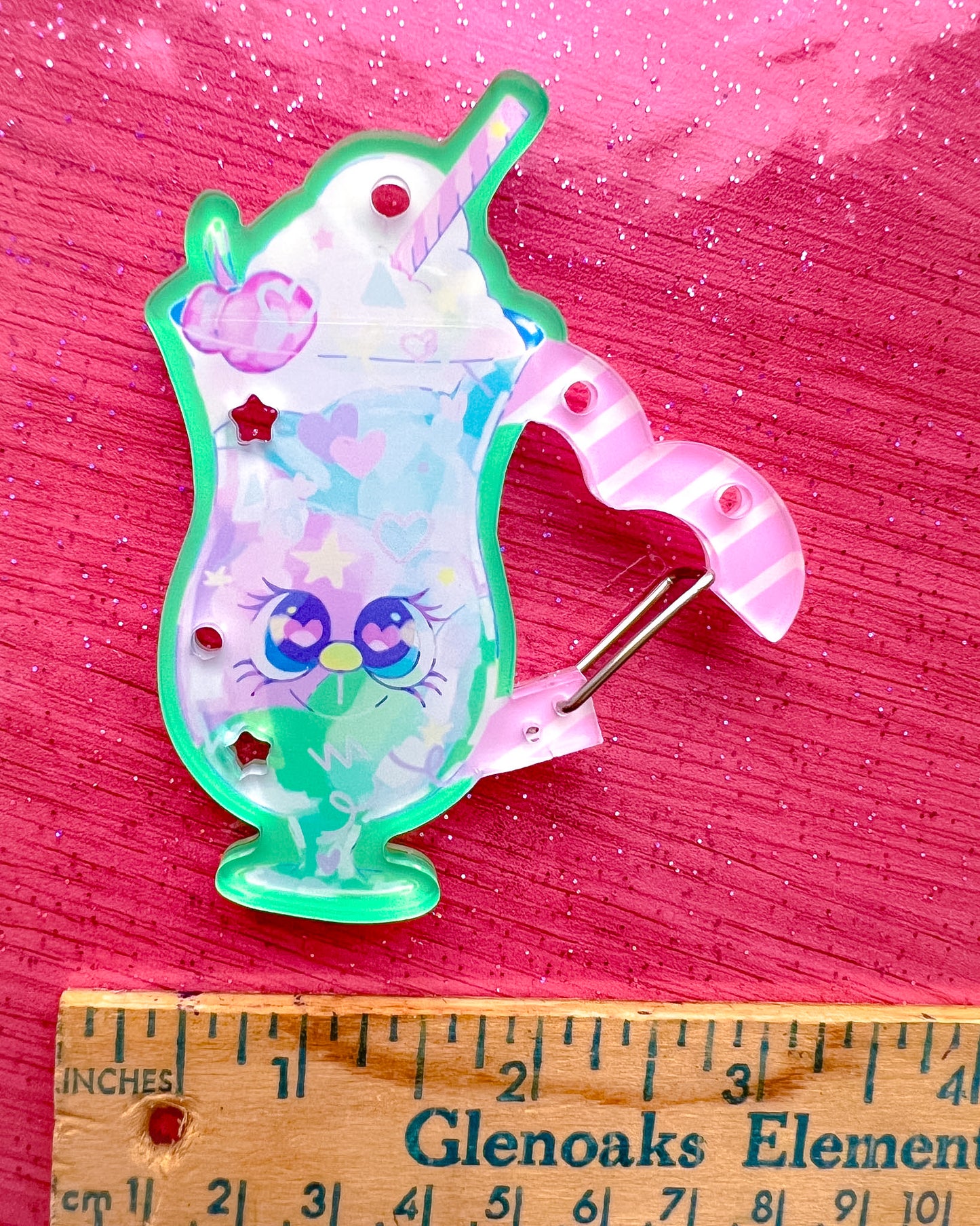 Soda Parfait Carabiner Keychain