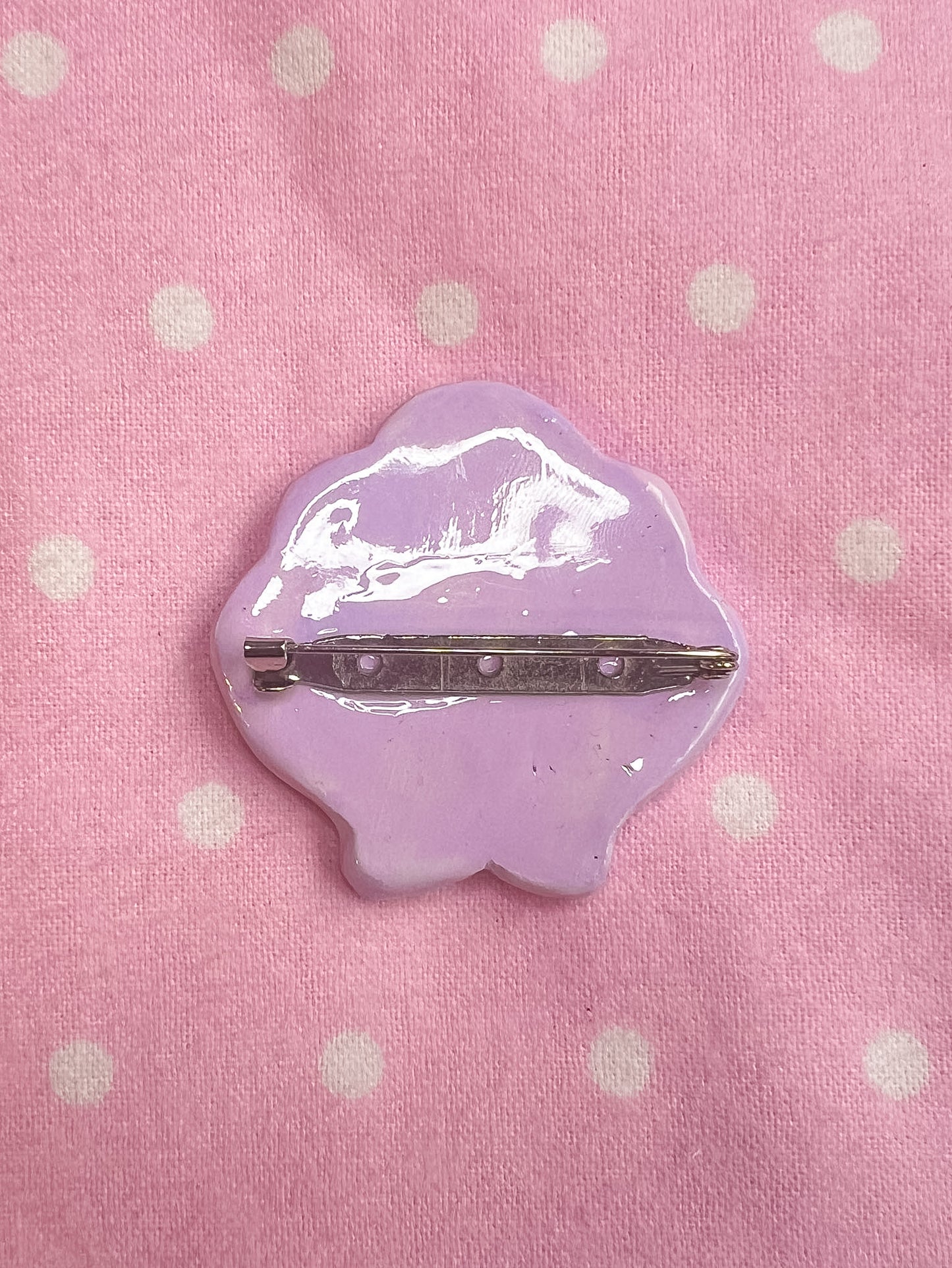 Sea Shell Handmade Clay Pin