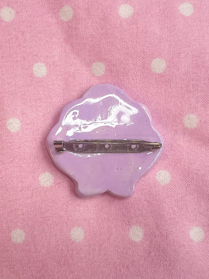 Sea Shell Handmade Clay Pin