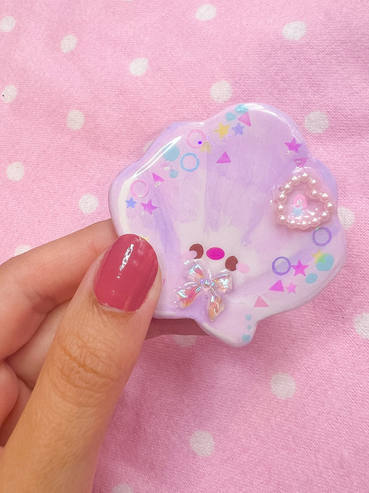 Sea Shell Handmade Clay Pin