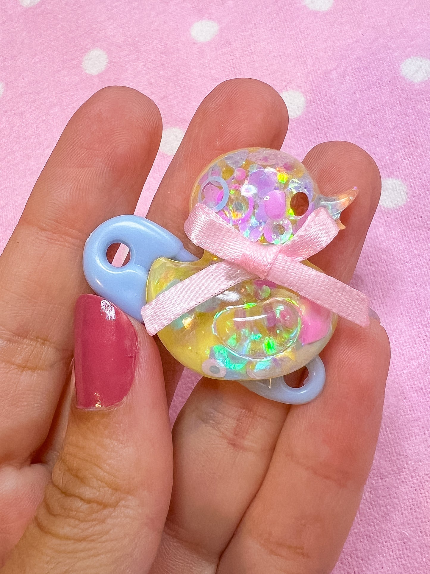 Ducky Resin Pins (Pink and Blue)