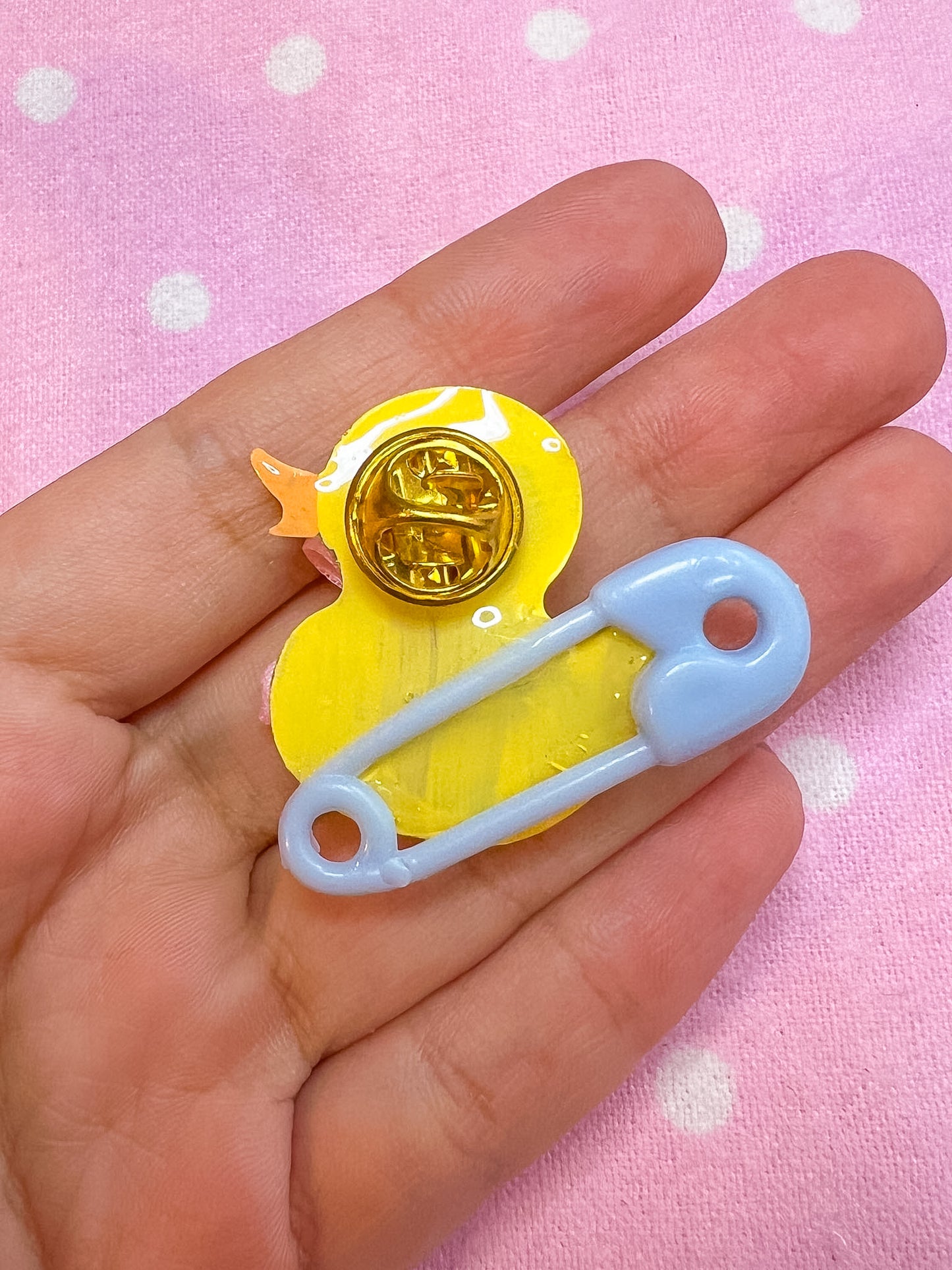 Ducky Resin Pins (Pink and Blue)