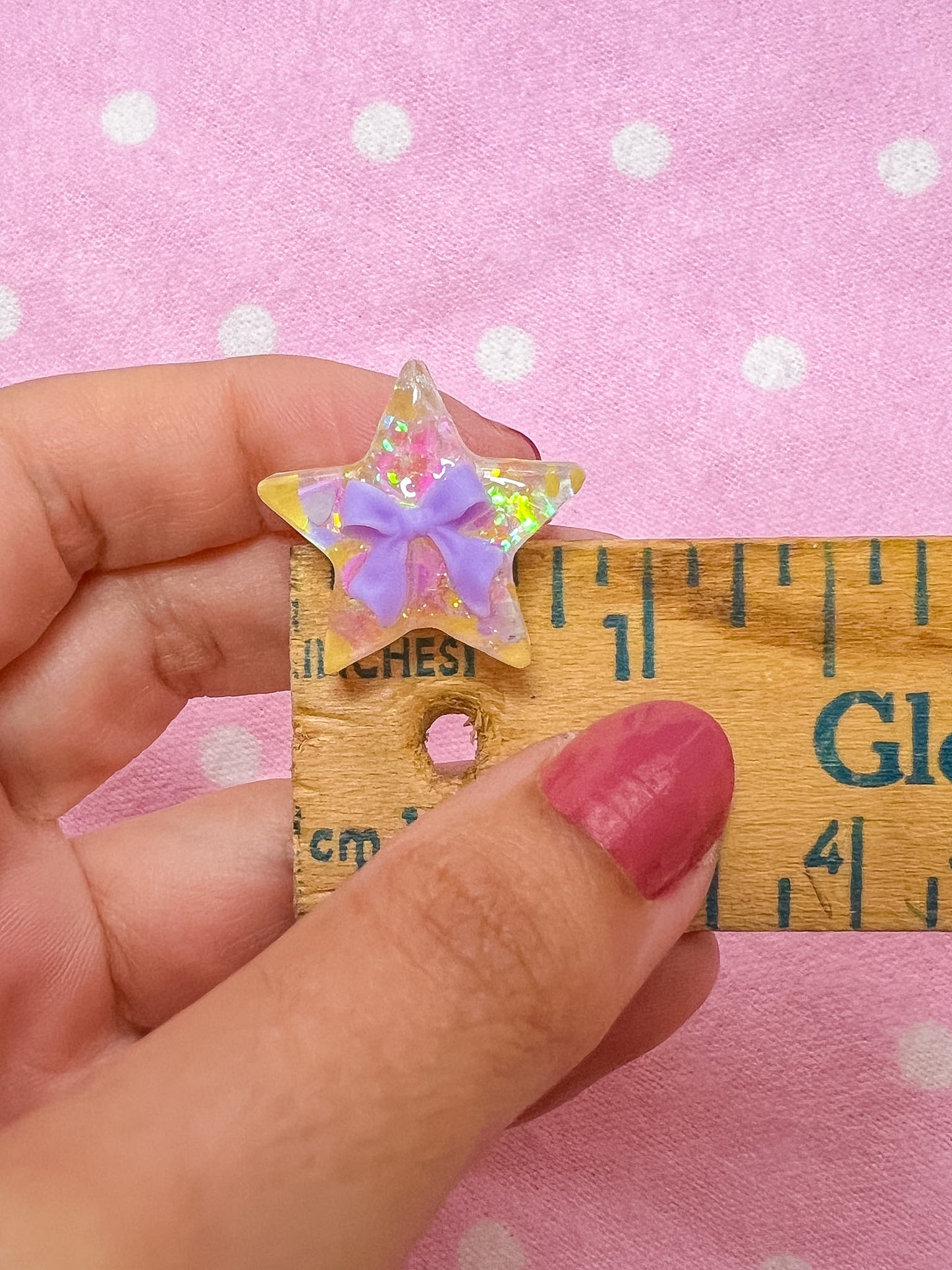 Yellow Sparkle Star Ring