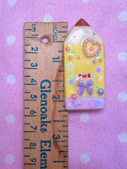 Artist's Pencil Handmade Clay Pin