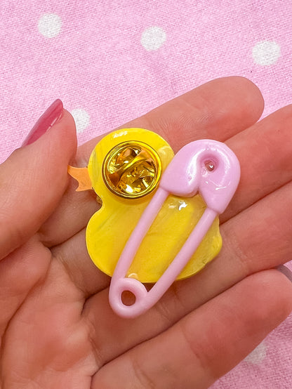 Ducky Resin Pins (Pink and Blue)