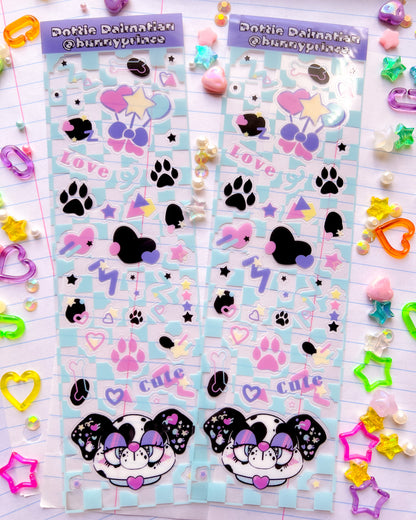 Dottie Dalmatian Clear Sticker Sheet