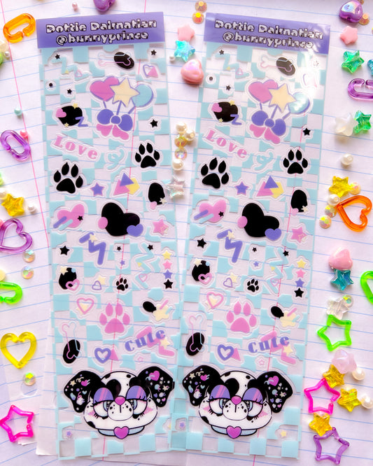 Dottie Dalmatian Clear Sticker Sheet
