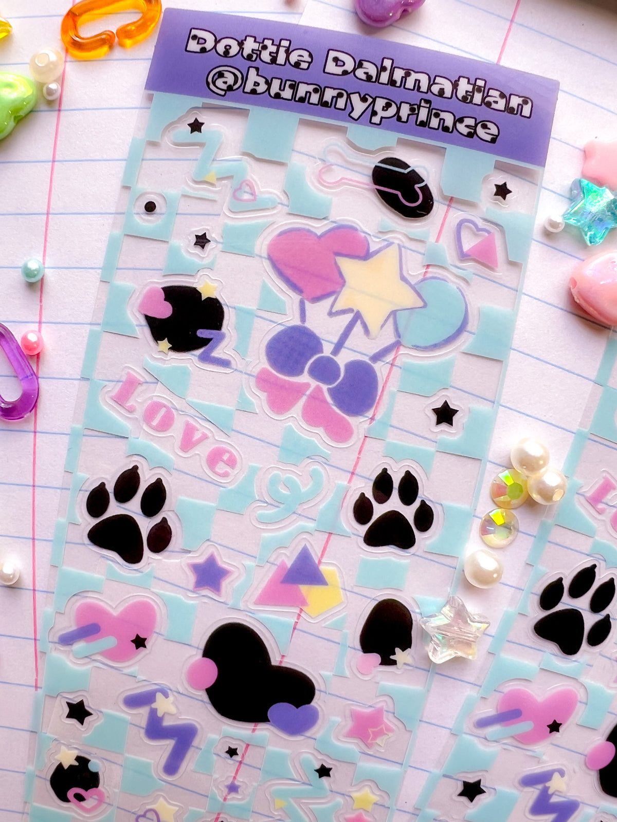 Dottie Dalmatian Clear Sticker Sheet