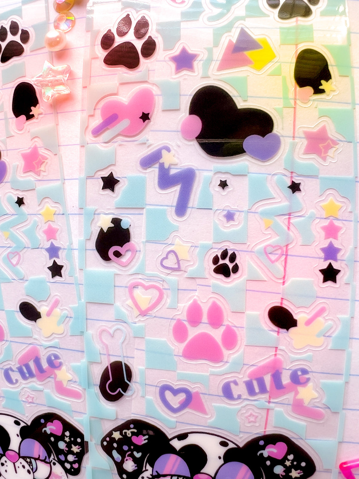 Dottie Dalmatian Clear Sticker Sheet