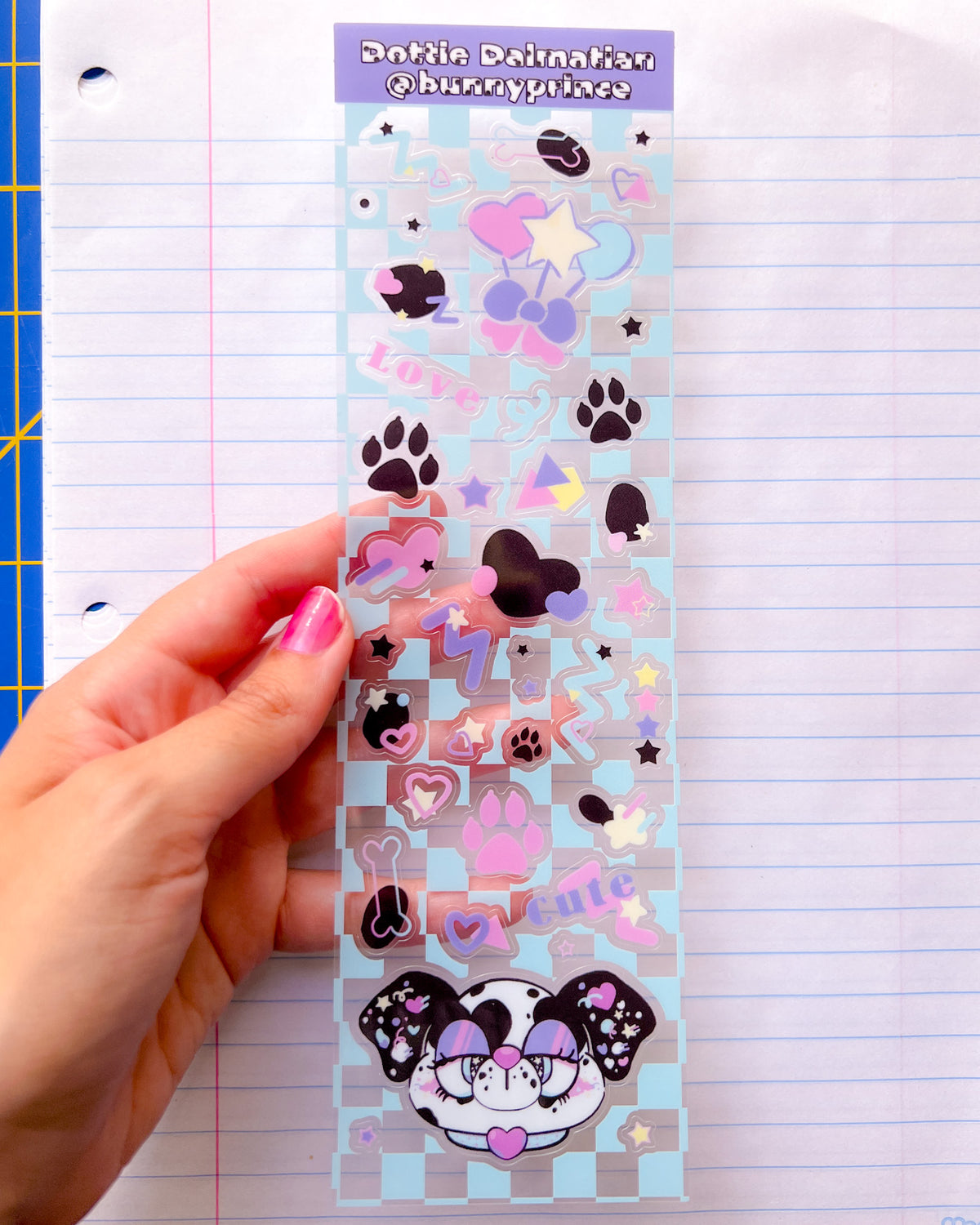 Dottie Dalmatian Clear Sticker Sheet