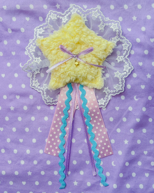 Fuwa Fuwa Star Ribbon Brooch
