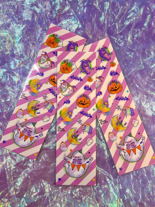 Glowing Halloween Clear Sticker Sheet