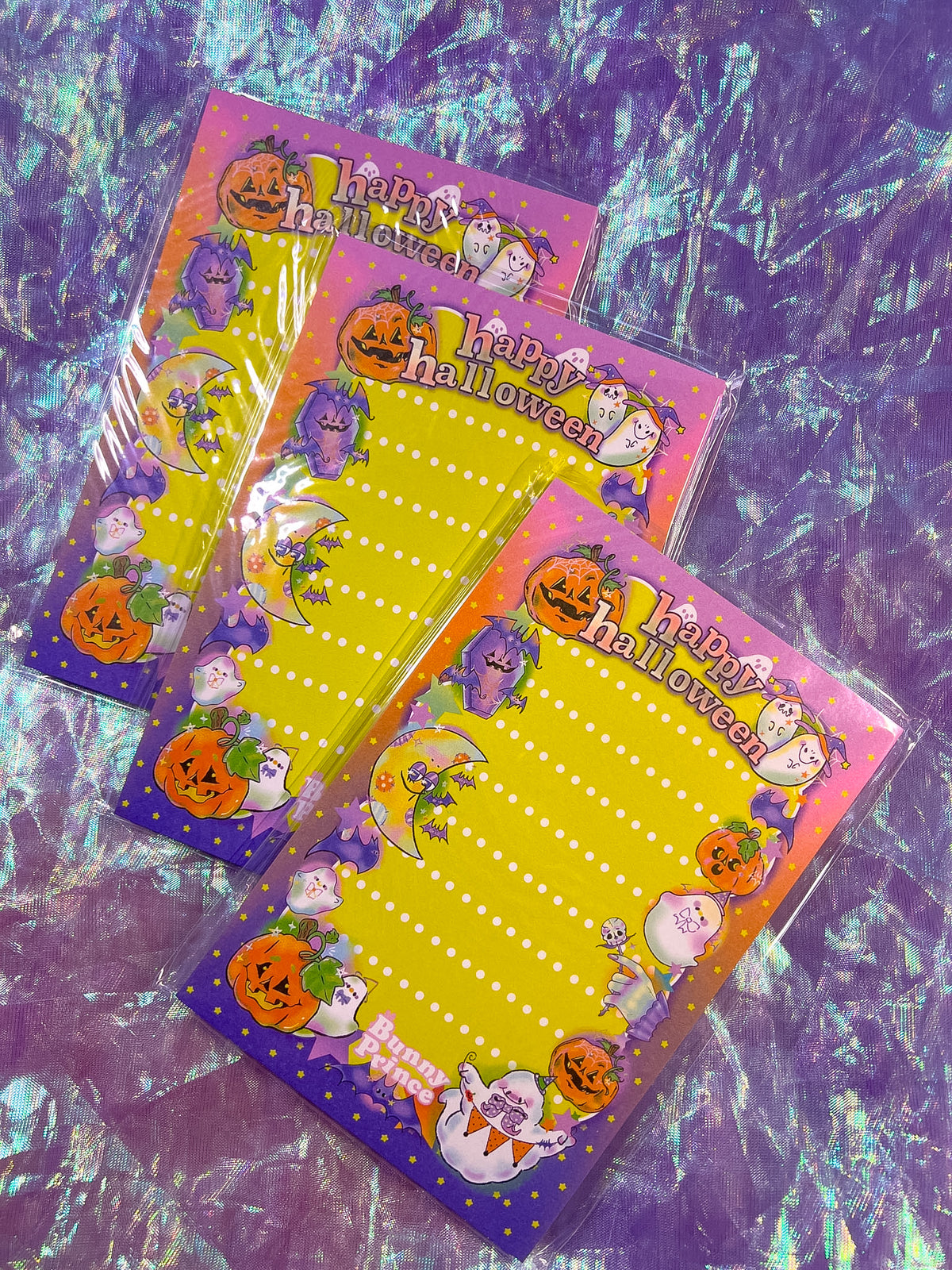 Glowing Halloween 4x6 Memo Pad