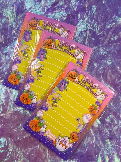 Glowing Halloween 4x6 Memo Pad