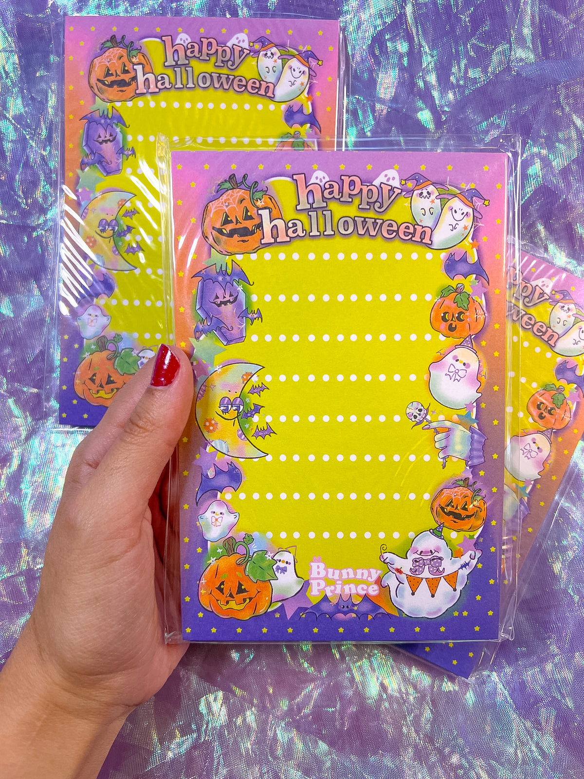 Glowing Halloween 4x6 Memo Pad