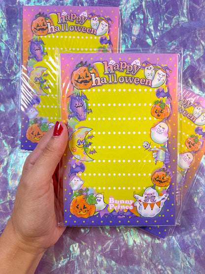 Glowing Halloween 4x6 Memo Pad