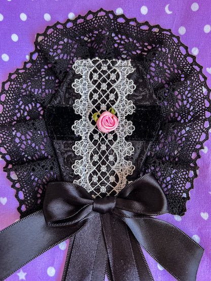 Rose Lattice Coffin Brocade Brooch