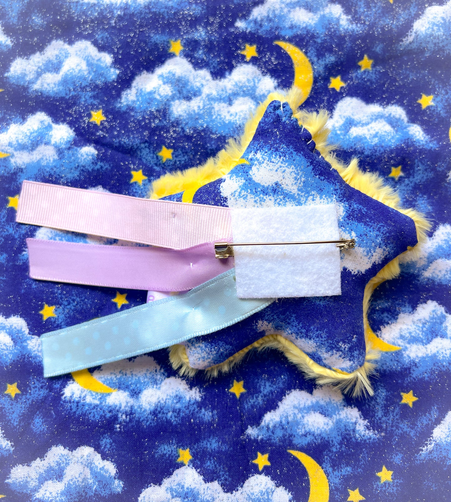 Shooting Star Brooch Clips