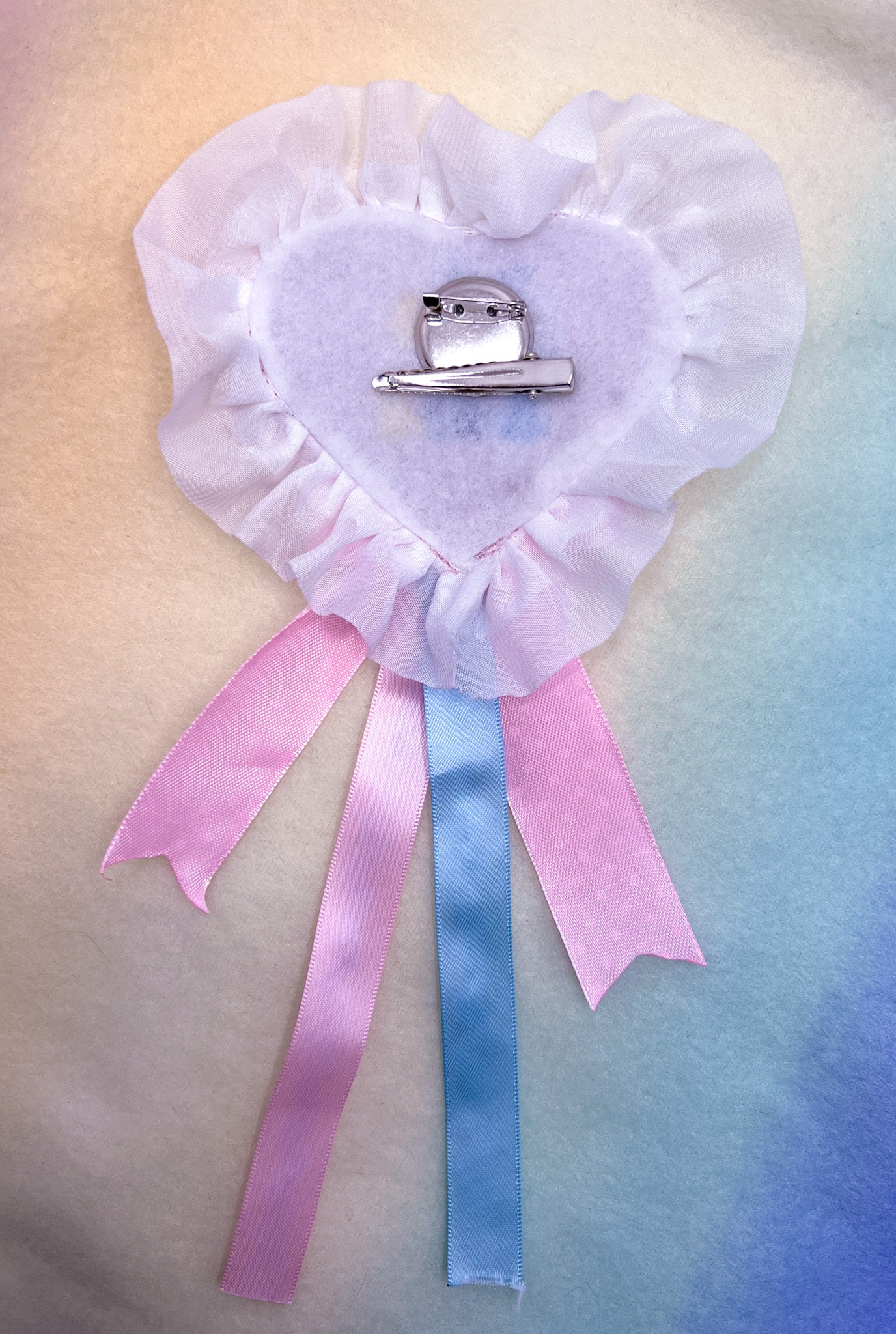 No Thx 2-Way Satin Brooch