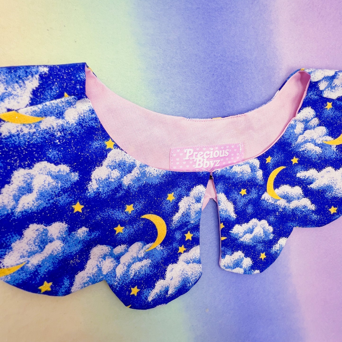 Cloudy Night Cotton Detachable Collar