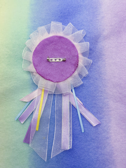 Sherbet Squibs Handmade Rosette Brooch